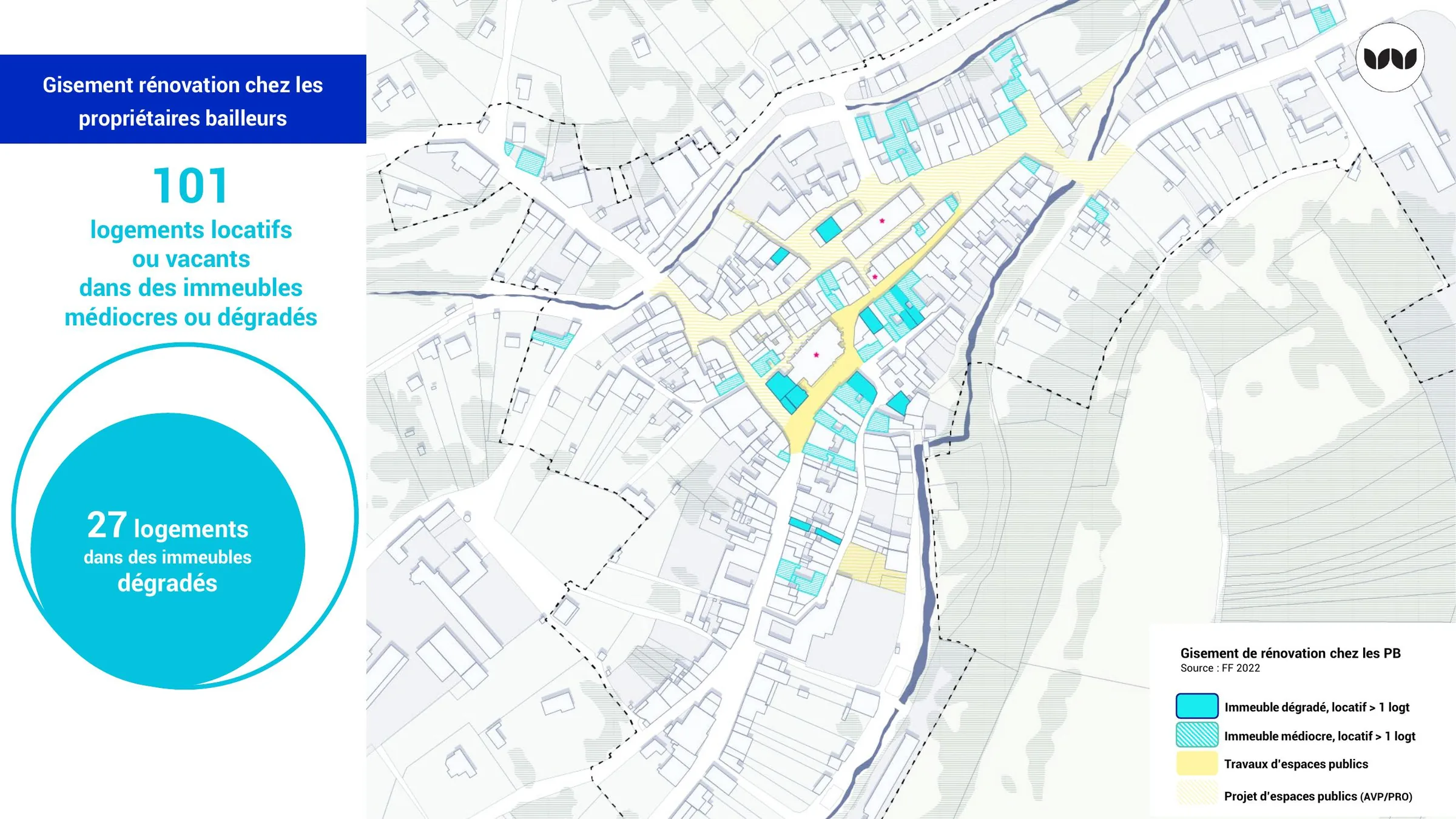 Cartographie du gisement de rénovation chez les propriétaires bailleurs