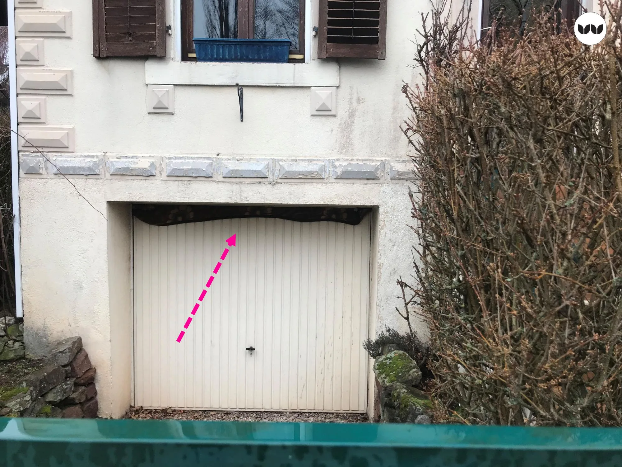 Exemple de désordre repéré sur une façade lors du diagnostic de terrain