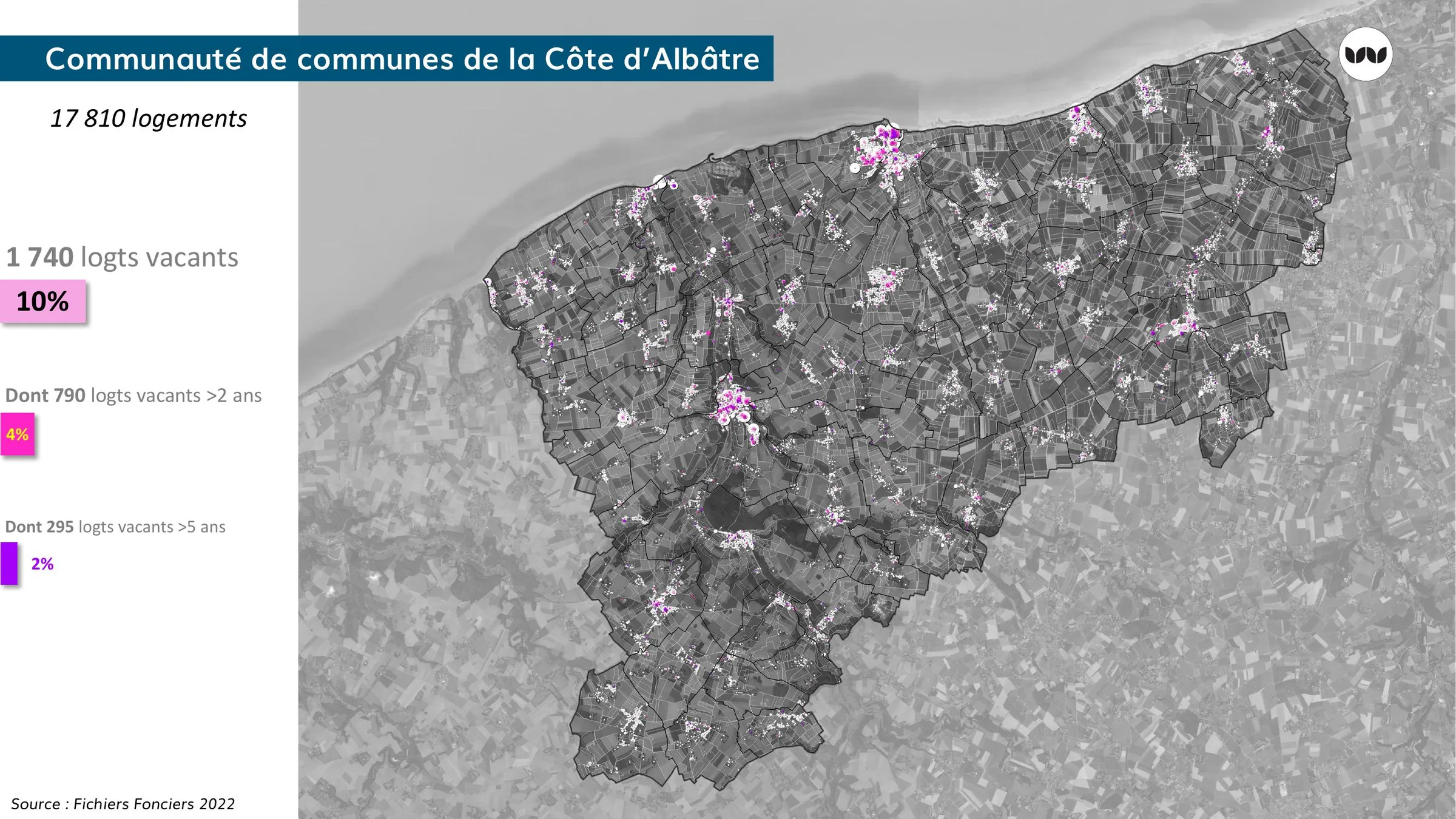 Répartition des logements vacants selon leur ancienneté sur le territoire