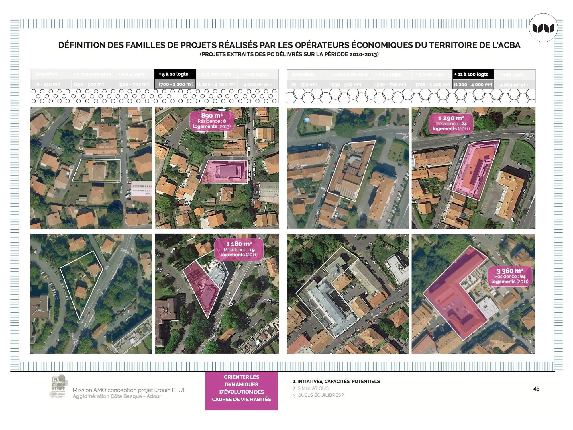 Exemples d'opérations de 5 à plus de 100 logements réalisées 2010-2013