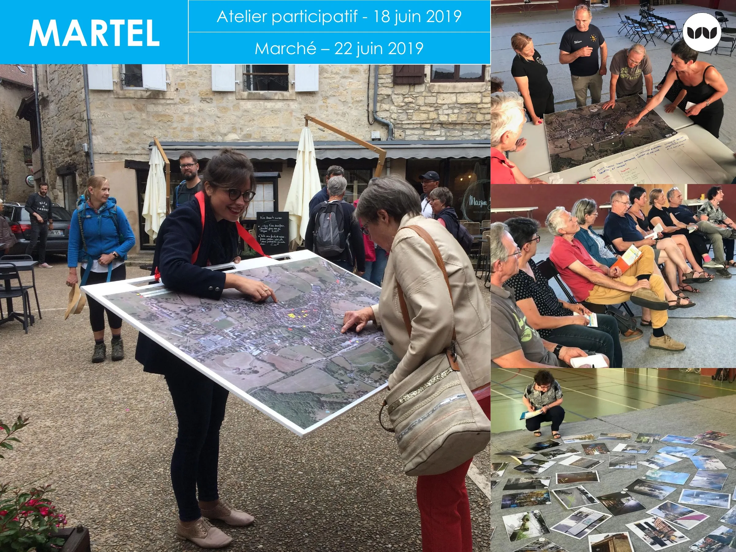 Atelier participatif et présence sur le marché de Martel, juin 2019