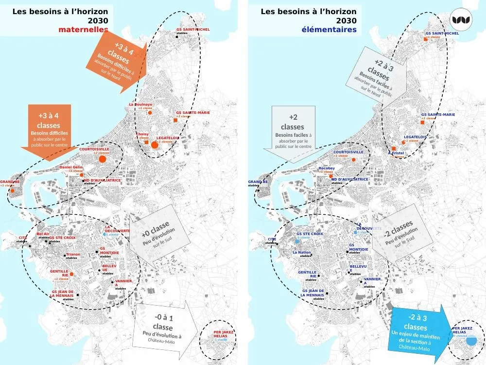 Ville de Saint-Malo (35) extrait d’une analyse des besoins en équipements scolaires préliminaire à la programmation d’un plan écoles