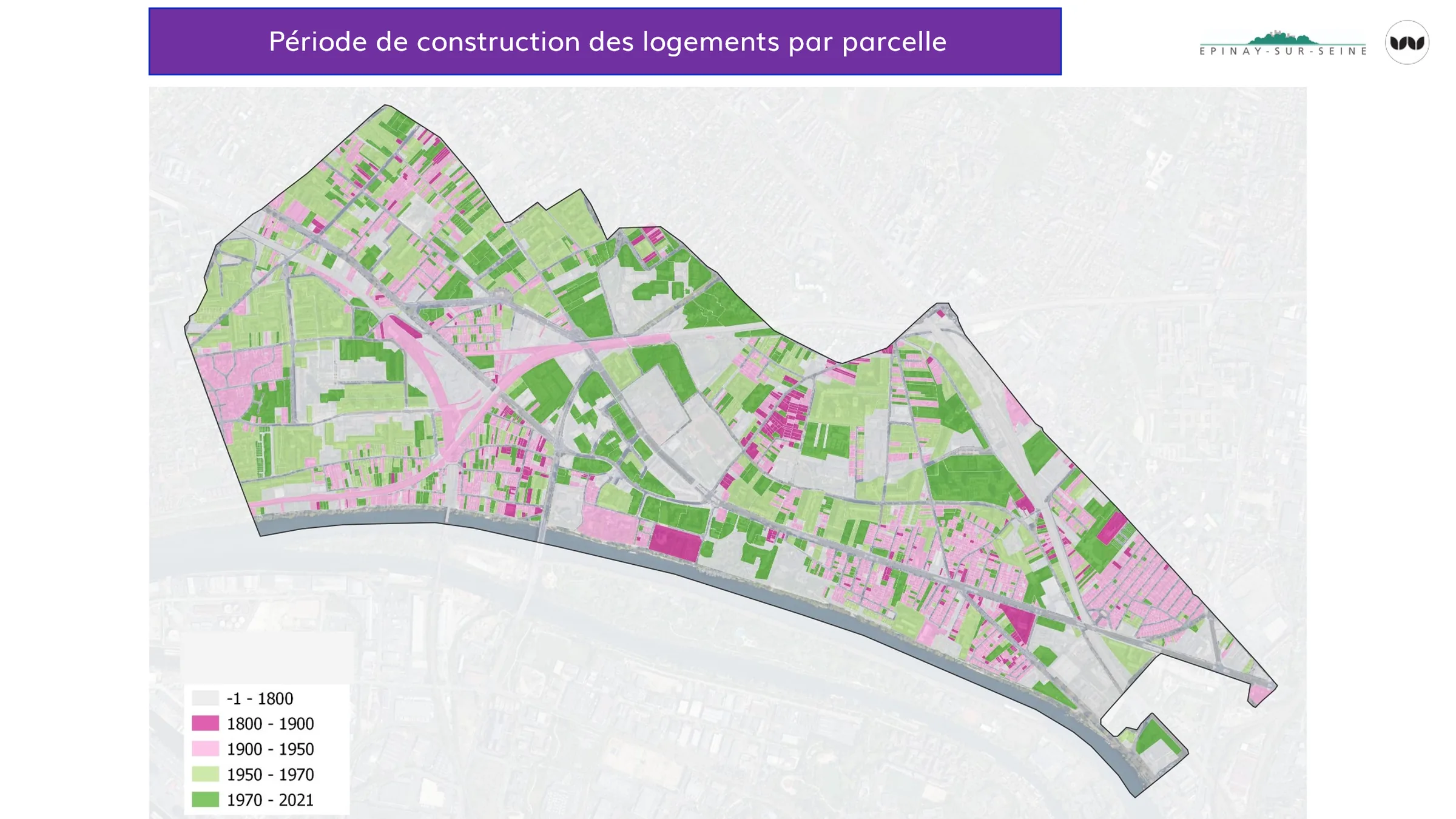 Ville d’Épinay-sur-Seine - étude pré-opérationnelle pour la mise en œuvre d’une stratégie d’amélioration de l’habitat privé – date de construction des immeubles