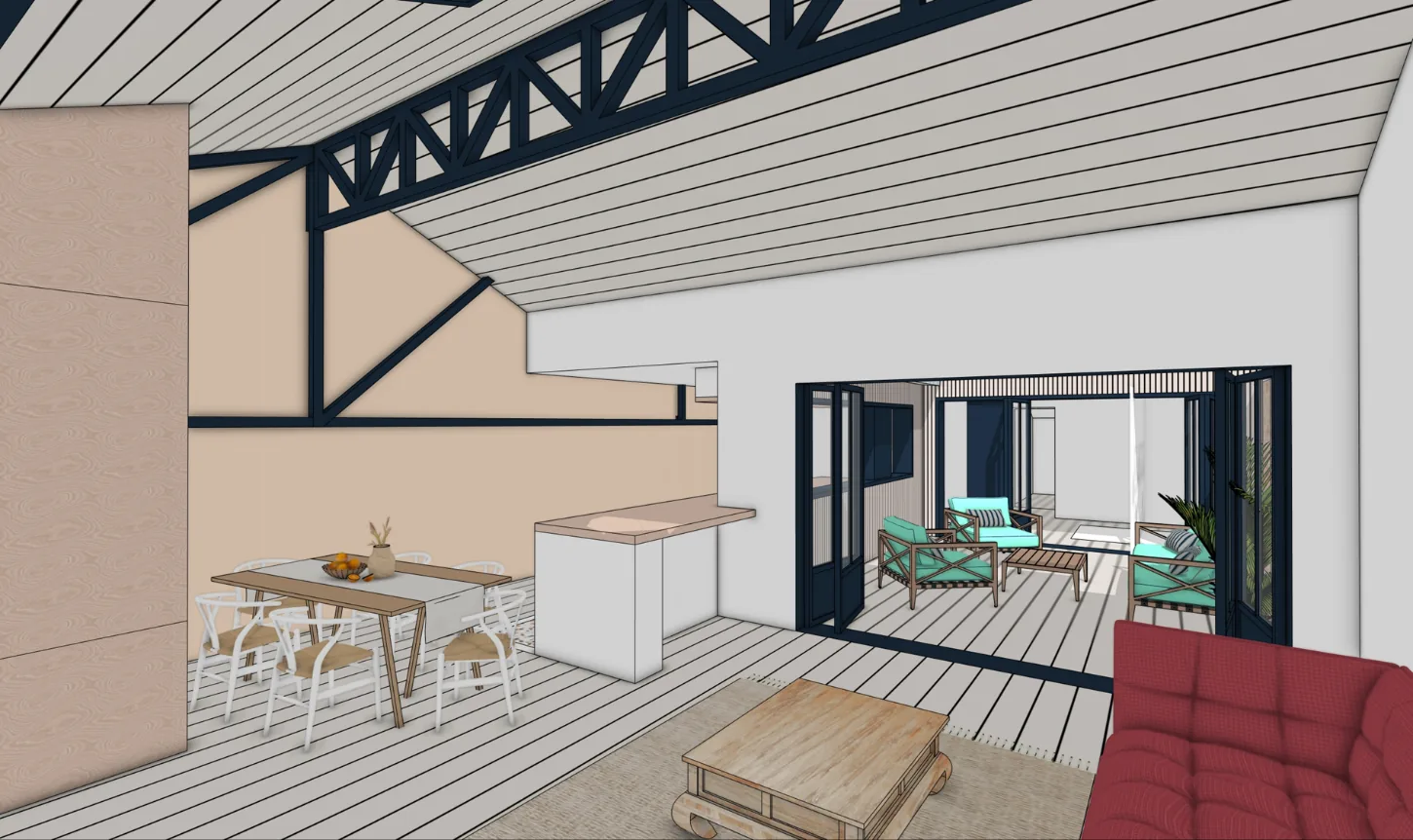 Opération BUNTI du SCoT des Vosges Centrales (88) – modélisation d’options pour le dialogue avec les services de l’architecture et du patrimoine en préalable à la transformation d’un local industriel en logement dans un secteur protégé au titre de sa proximité avec un monument historique 3/4
