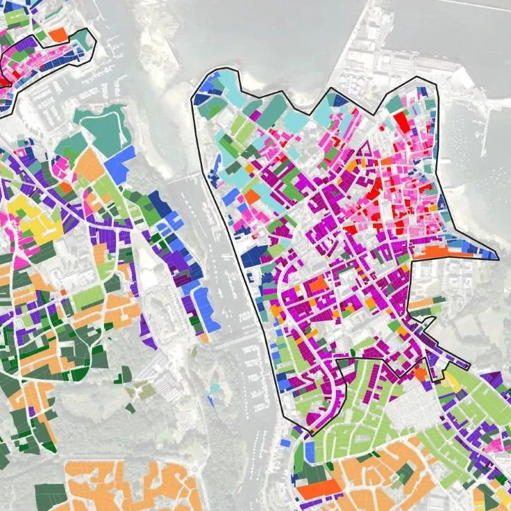 Cartographie des 25 cadres de vie identifiés sur le territoire — Douarnenez Communauté (29)