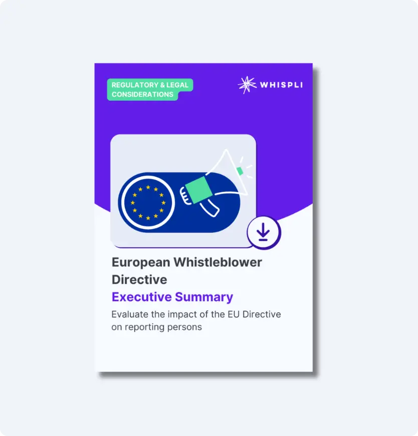 White paper: EU Whistleblower Directive Guide.