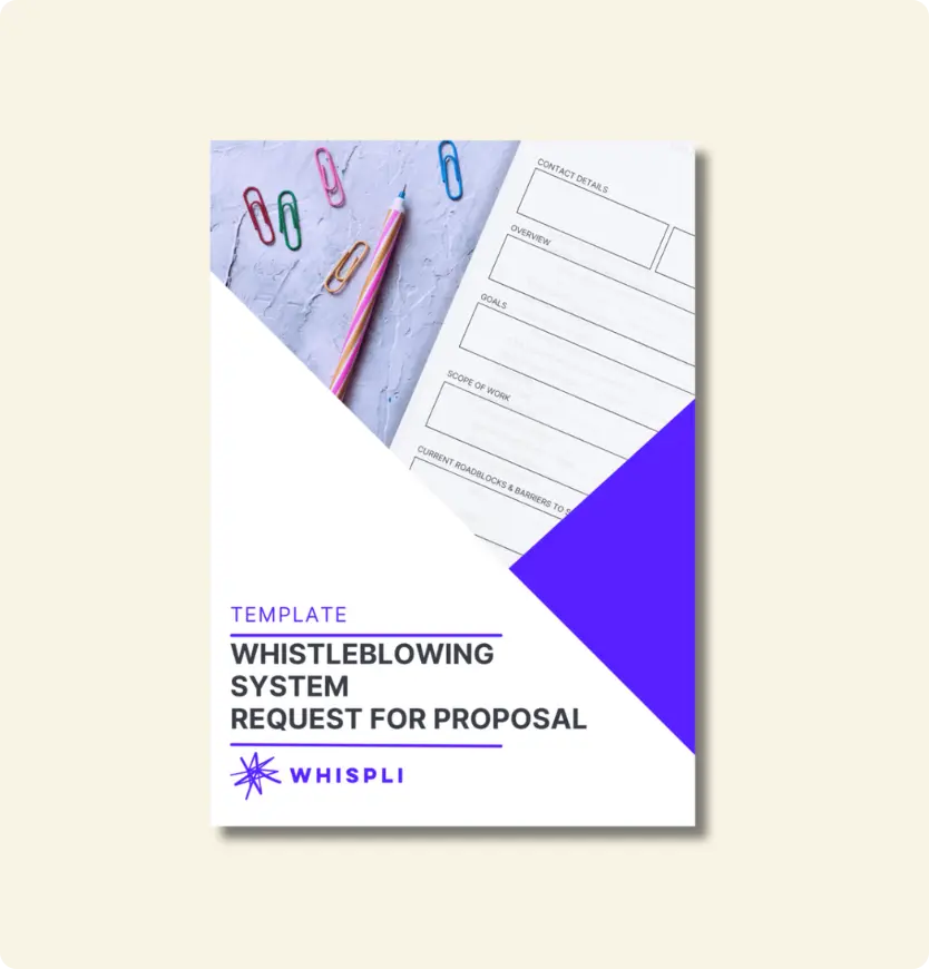 Template: Whistleblowing System Request for Proposal