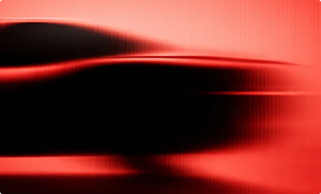 Abstrakte rote und schwarze verschwommene Linien in fließendem Muster.