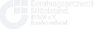 Logo des Beratungsnetzwerks Mittelstand BVMW e.V. Bundesverband mit einem stilisierten G und Text.