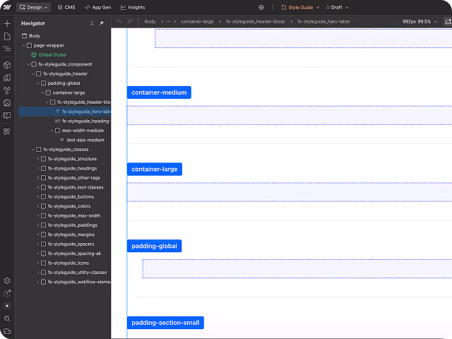 Étape intégration du site internet sur Webflow- une méthode simple site Studio Seize Pixels