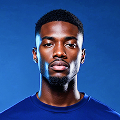 man against  blue background