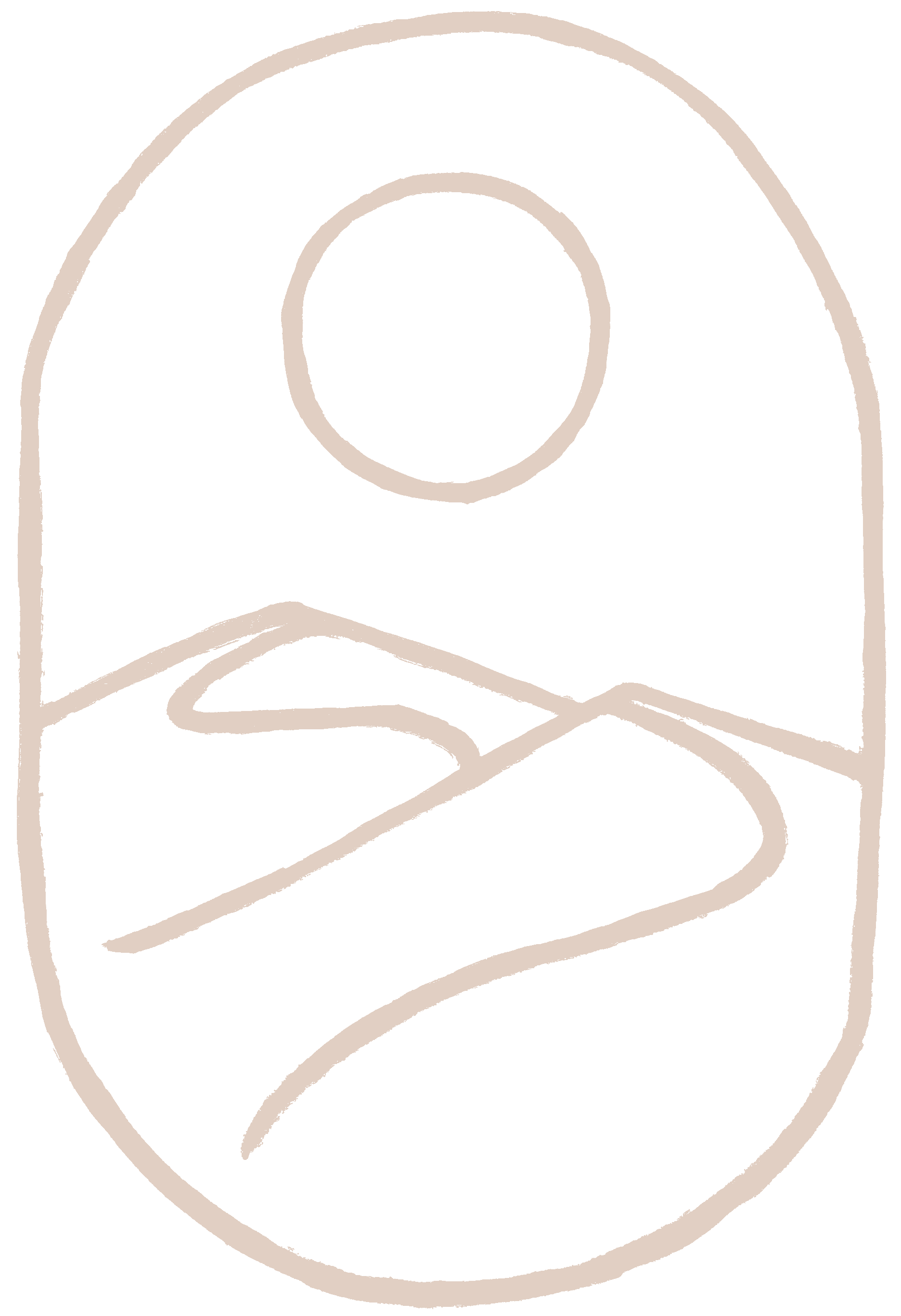 Pathways Therapy logo with abstract mountain path and sun inside an oval outline.