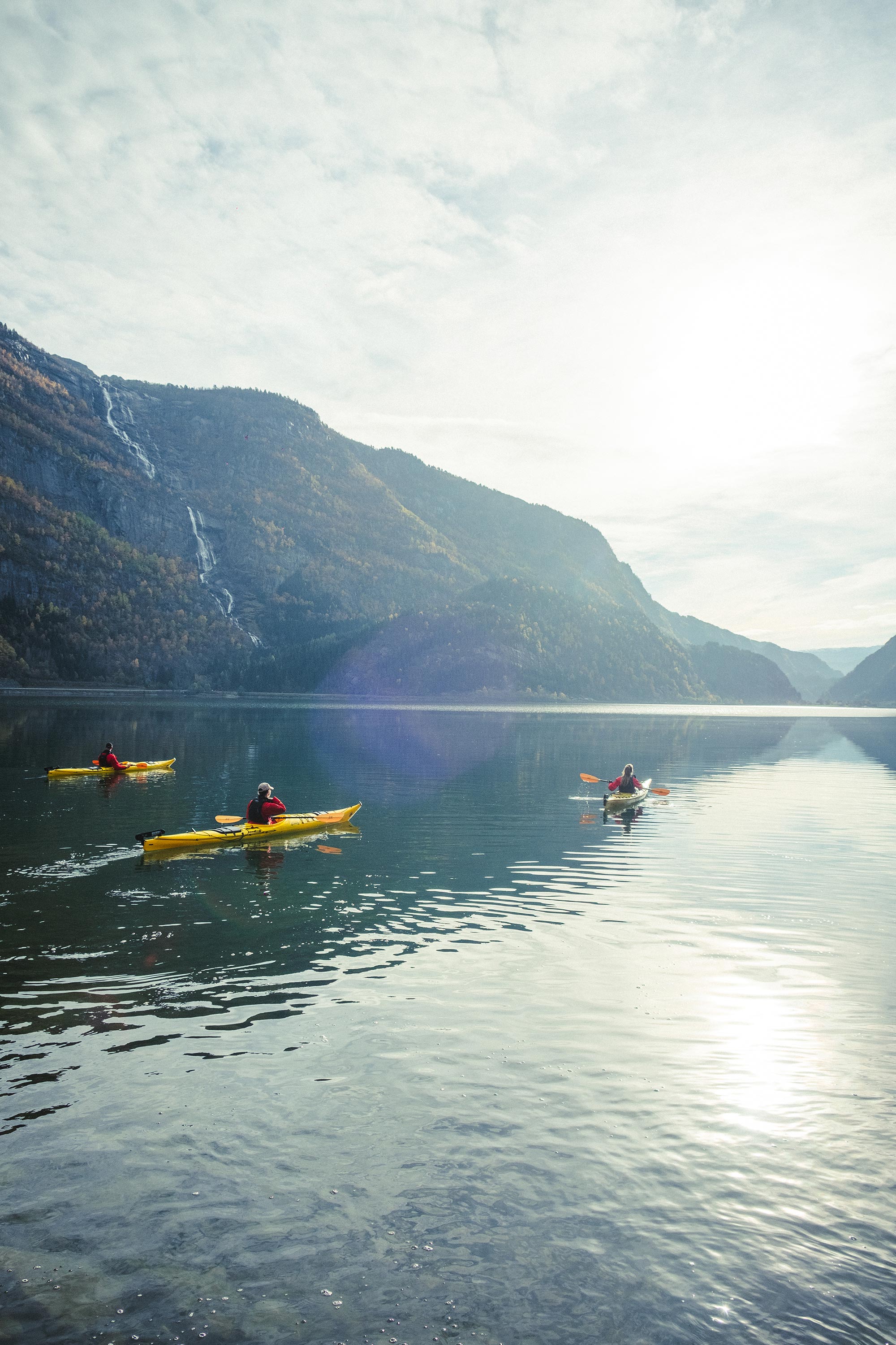 Scenic views from the lake