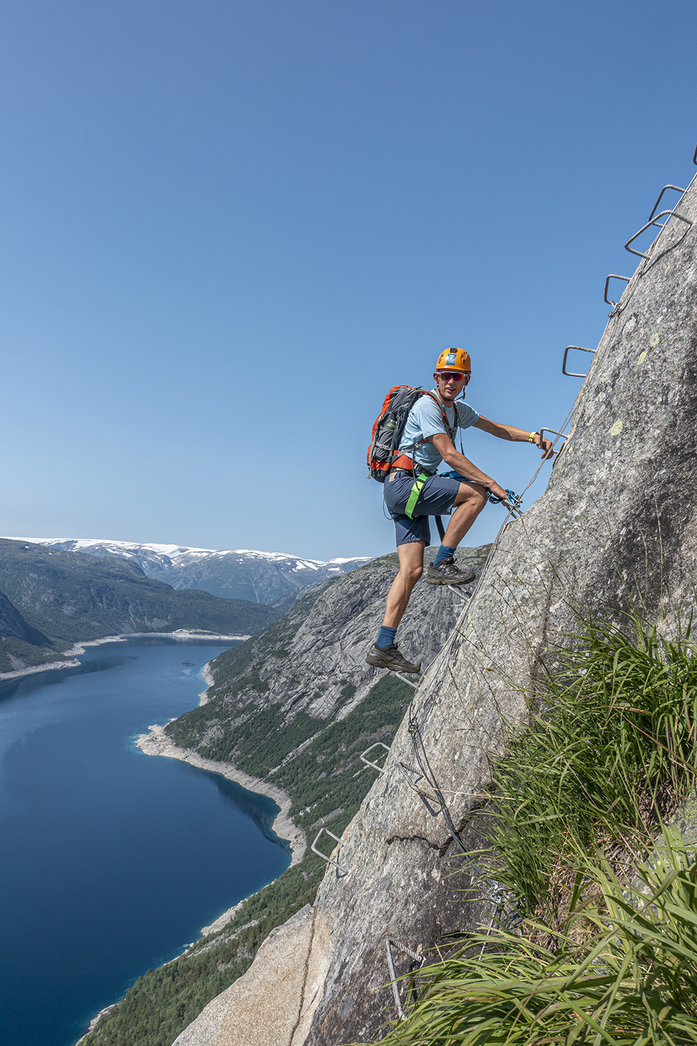 Trolltunga Via Ferrata Sky Ladder Sunset