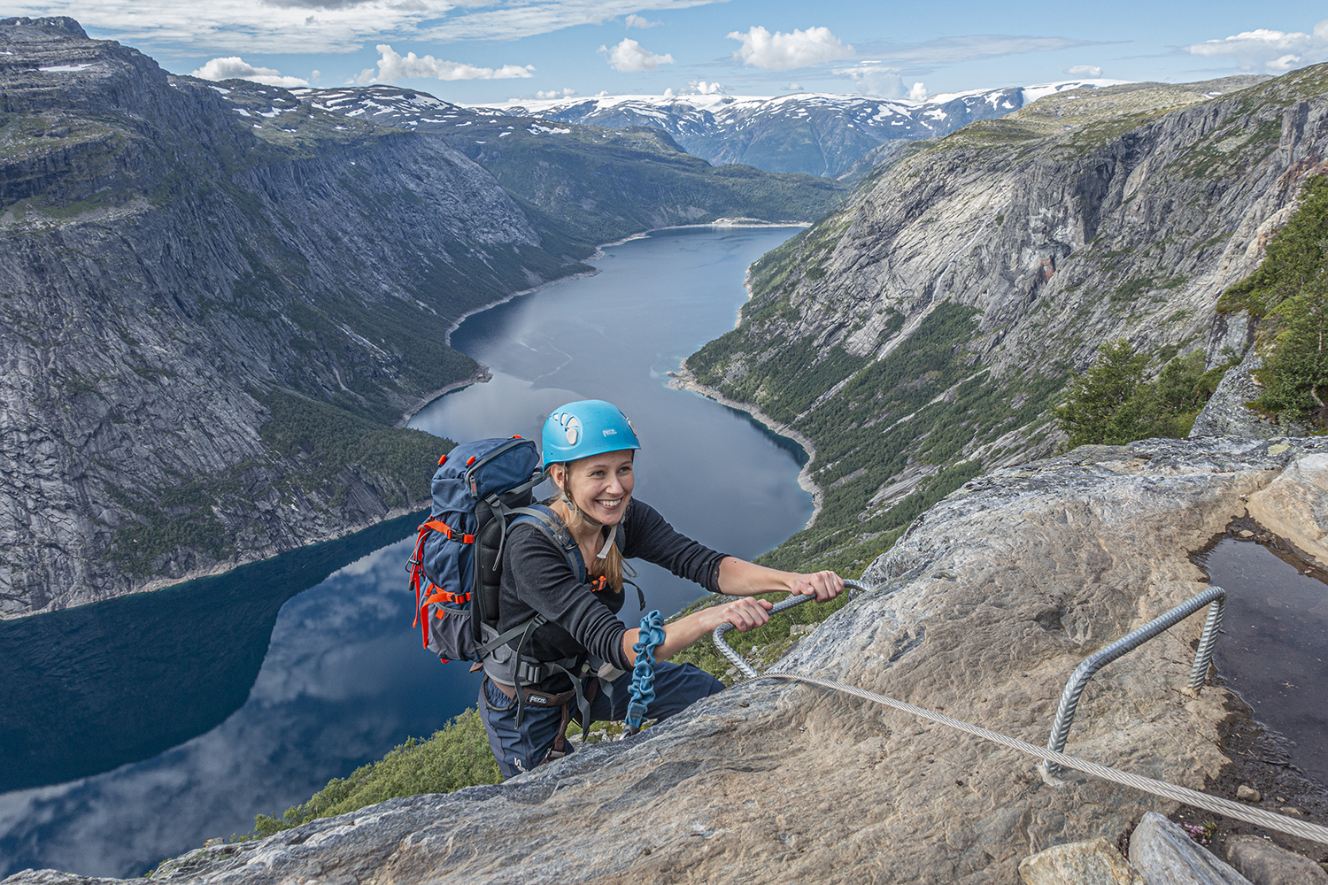 Trolltunga Via Ferrata Sky Ladder Sunset