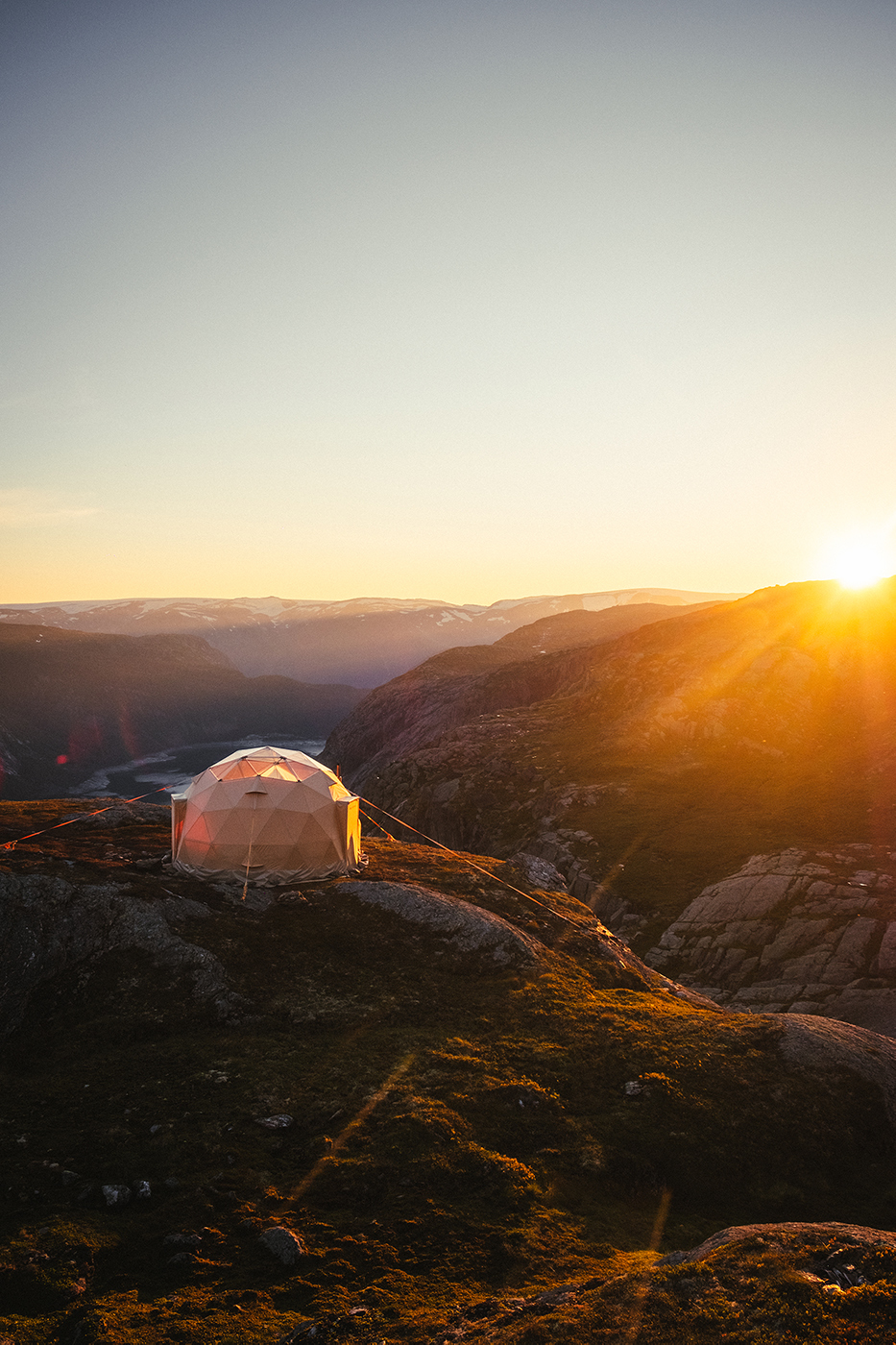 Trolltunga Via Ferrata Sky Ladder Sunset