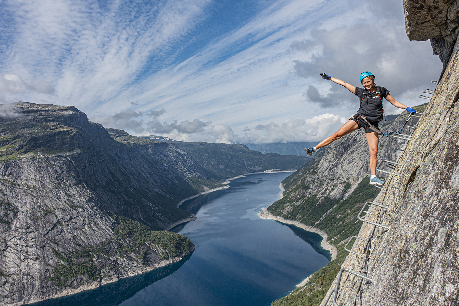 Unique photo spots in the Trolltunga Via Ferrata