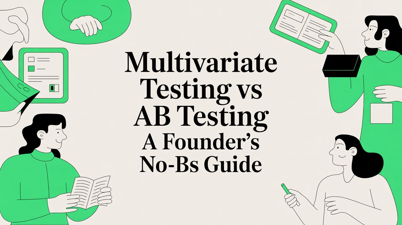 A Founder's No-BS Guide to Multivariate vs. A/B Testing