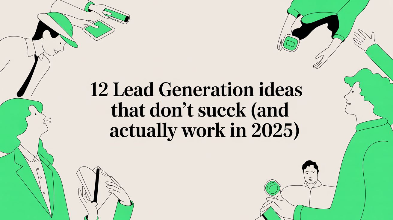 12 Lead Generation Ideas That Don't Suck (And Actually Work in 2025)