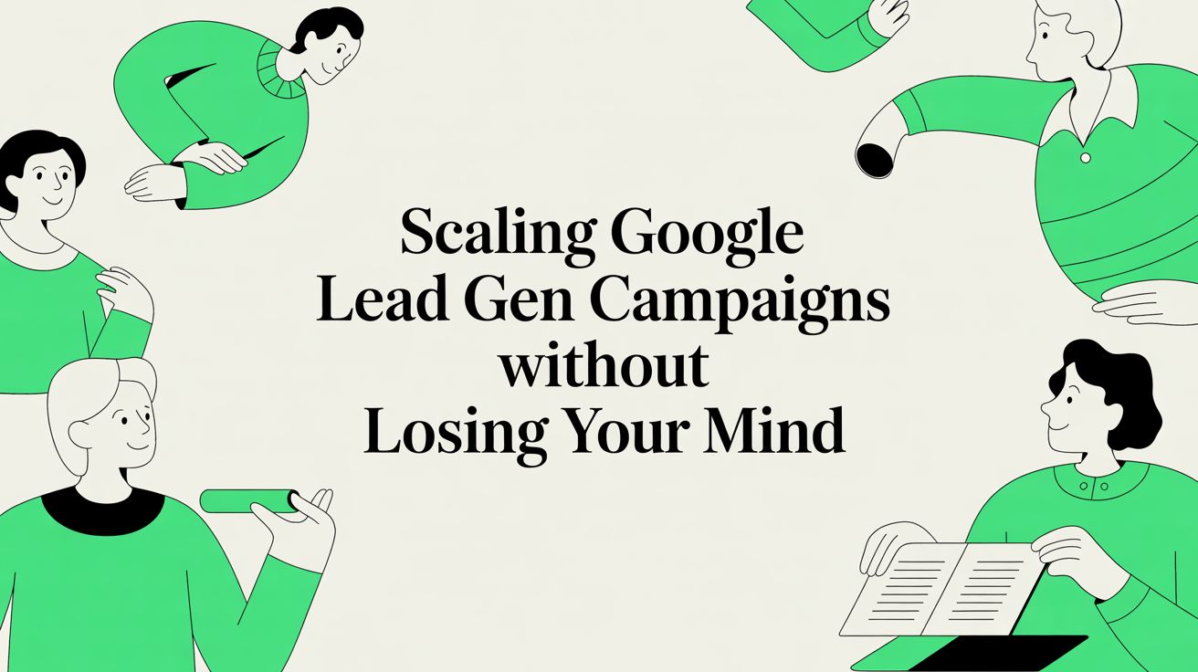 Scaling your google lead gen campaigns without losing your mind