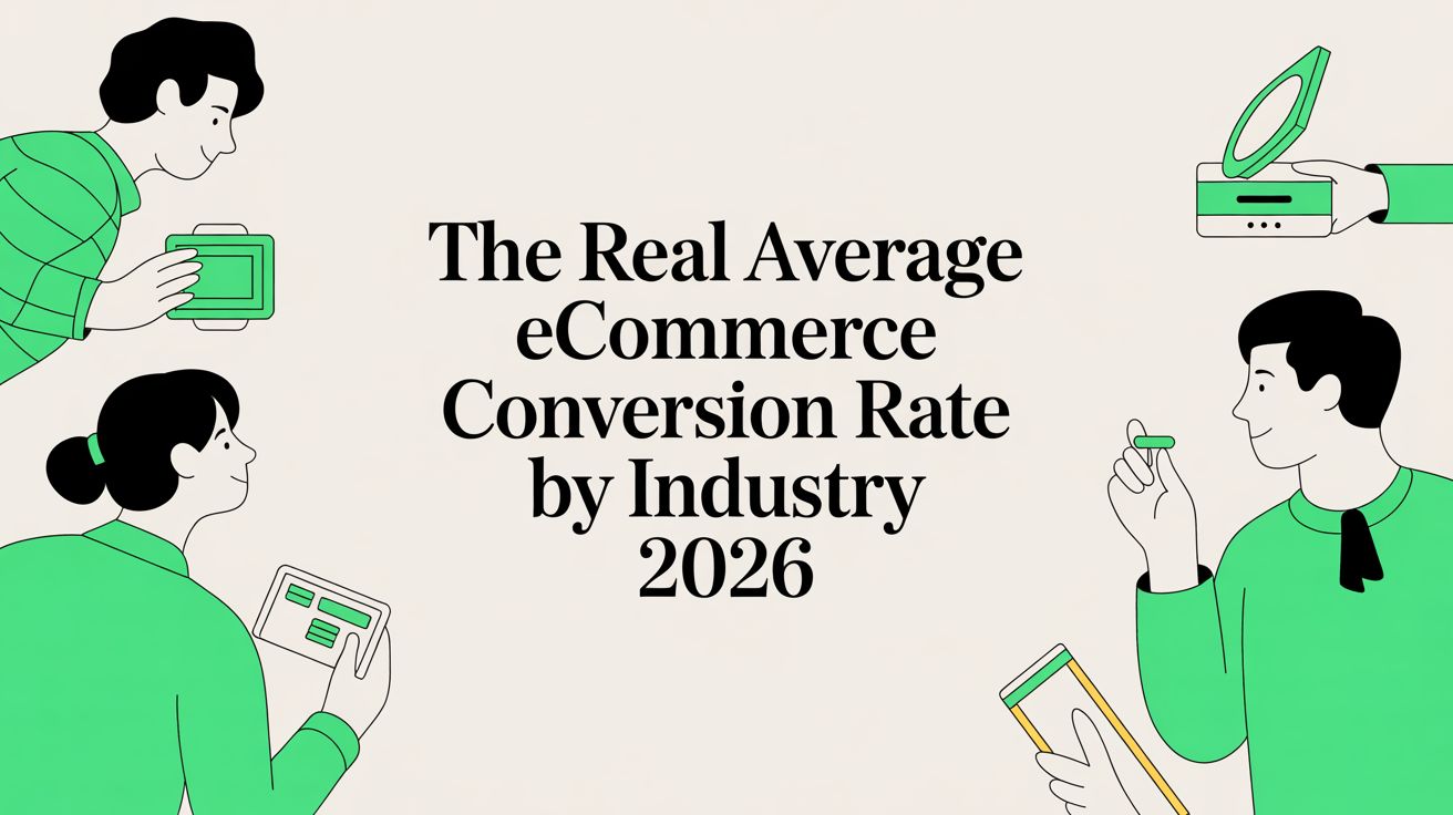 The real average ecommerce conversion rate by industry 2026