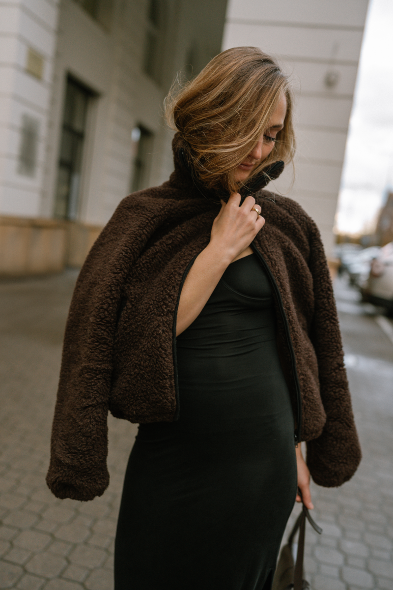 Kurtka damska z wełny merino TEDDY