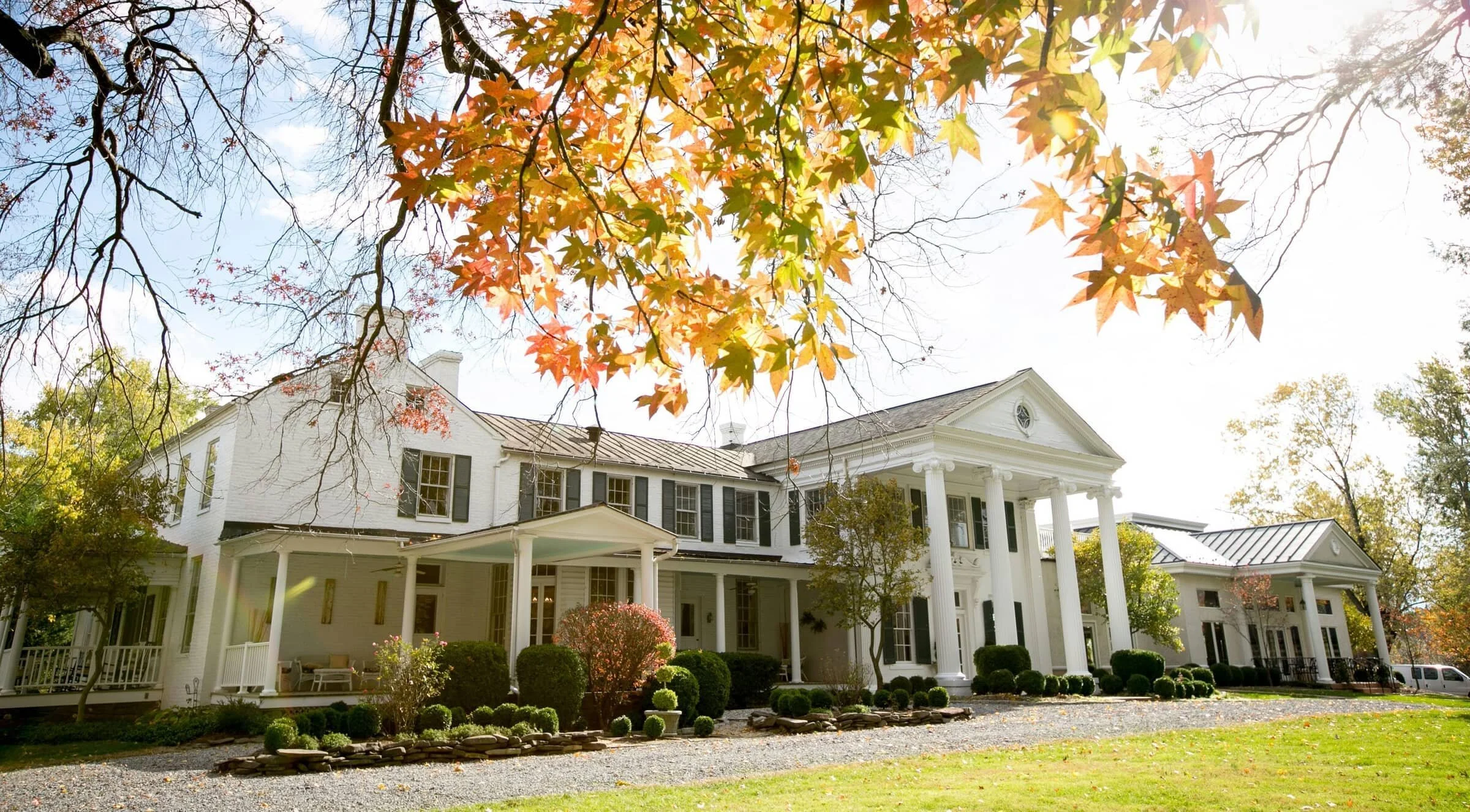 Private Saddle River, NJ estate on a wooded lot
