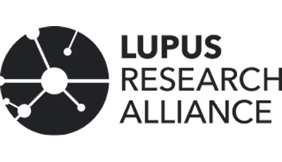 Lupus Research Alliance logo featuring a circular network design to the left of the text.