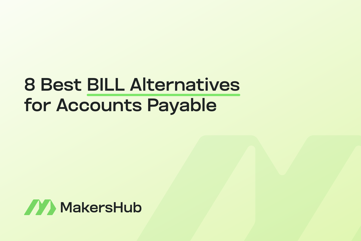 MakersHub accounts payable software as a BILL alternative with WiseVision line-item coding and deep ERP sync