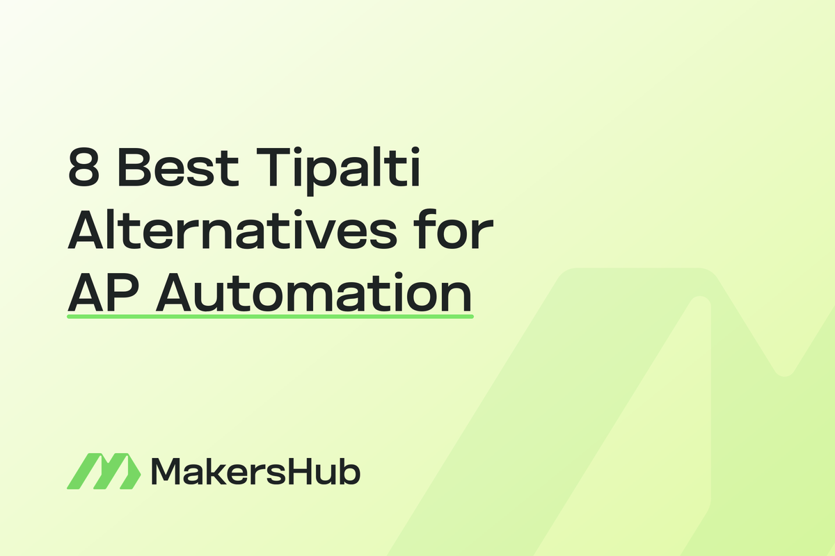 MakersHub as a Tipalti alternative with line-item bill capture and job-level coding
