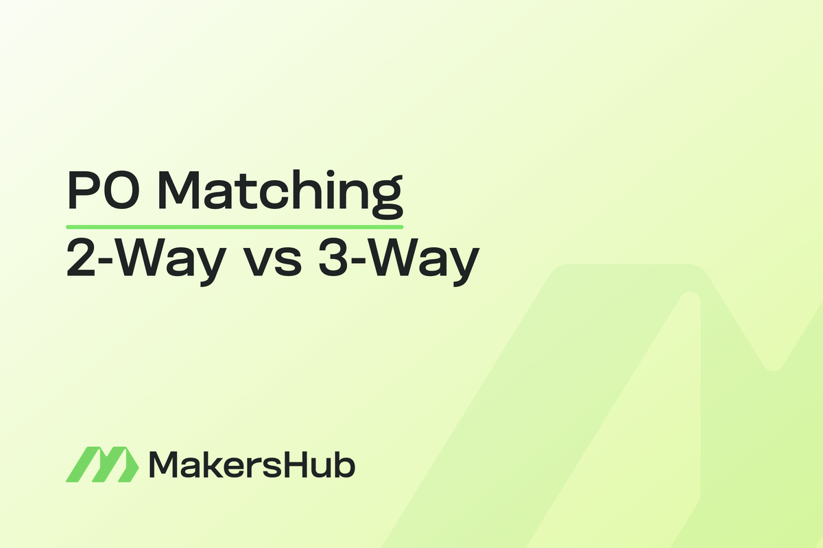 Comparing two-way and three-way PO matching, and what to do when the receiving record does not exist