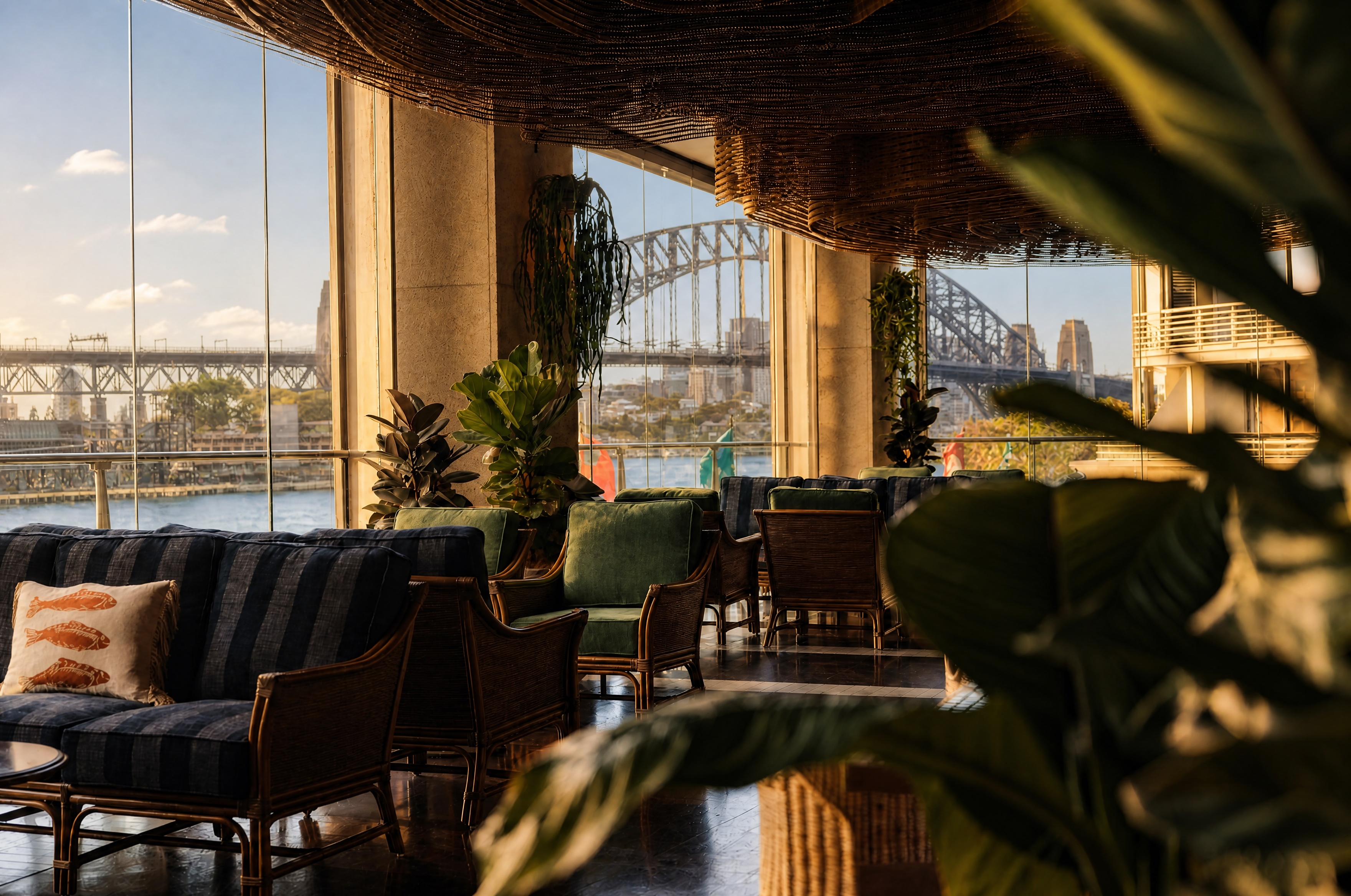Acapulco El Vista cocktail bar and lounge overlooking Sydney Harbour at Circular Quay