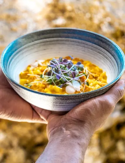 Plat raffiné du restaurant Le Zawag à La Créole Beach Hôtel & Spa en Guadeloupe