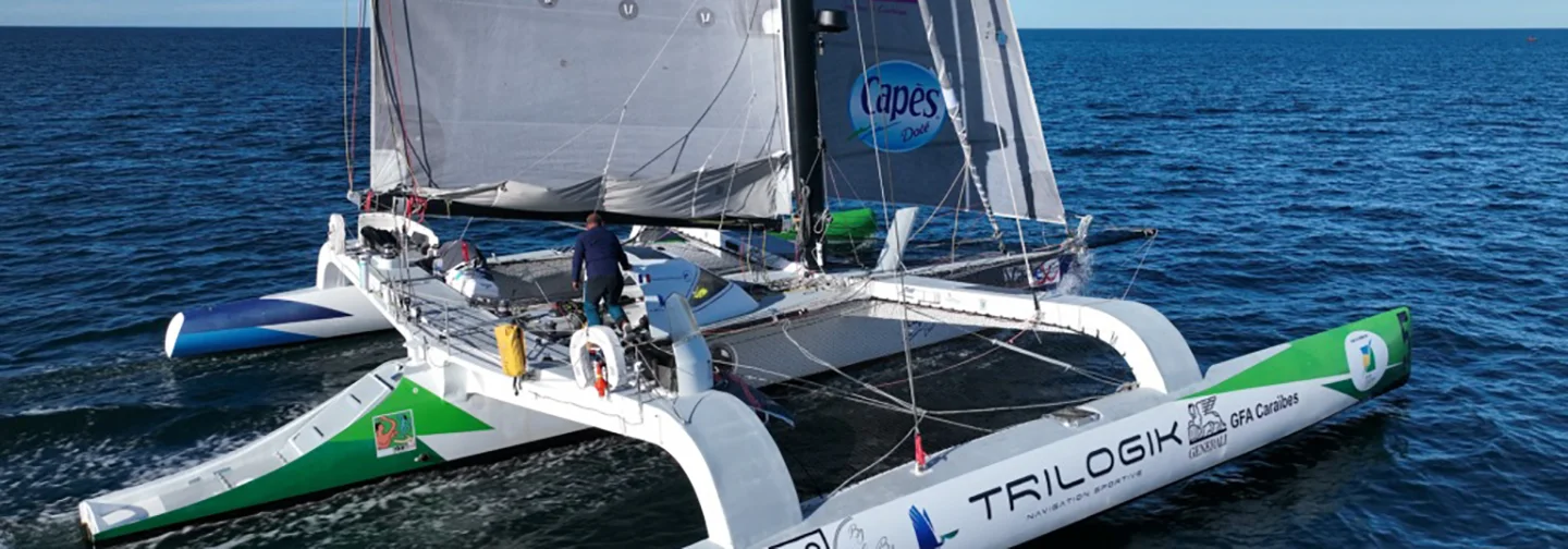 Sortie en mer en trimaran TRILOGIK proposée par La Créole Beach Hôtel & Spa.