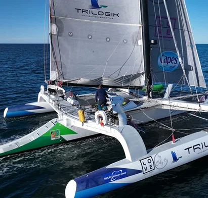 Sortie en mer en trimaran TRILOGIK proposée par La Créole Beach Hôtel & Spa.