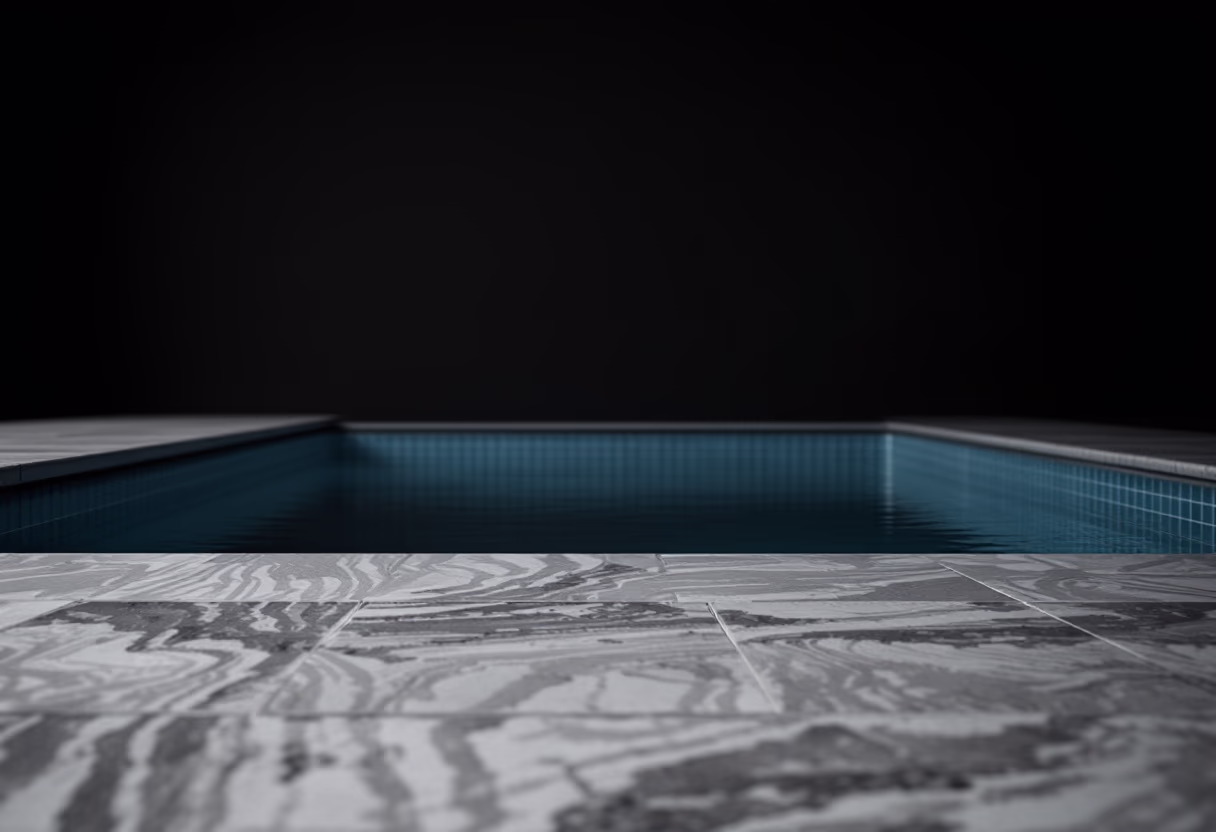 image of a landscaped pool area