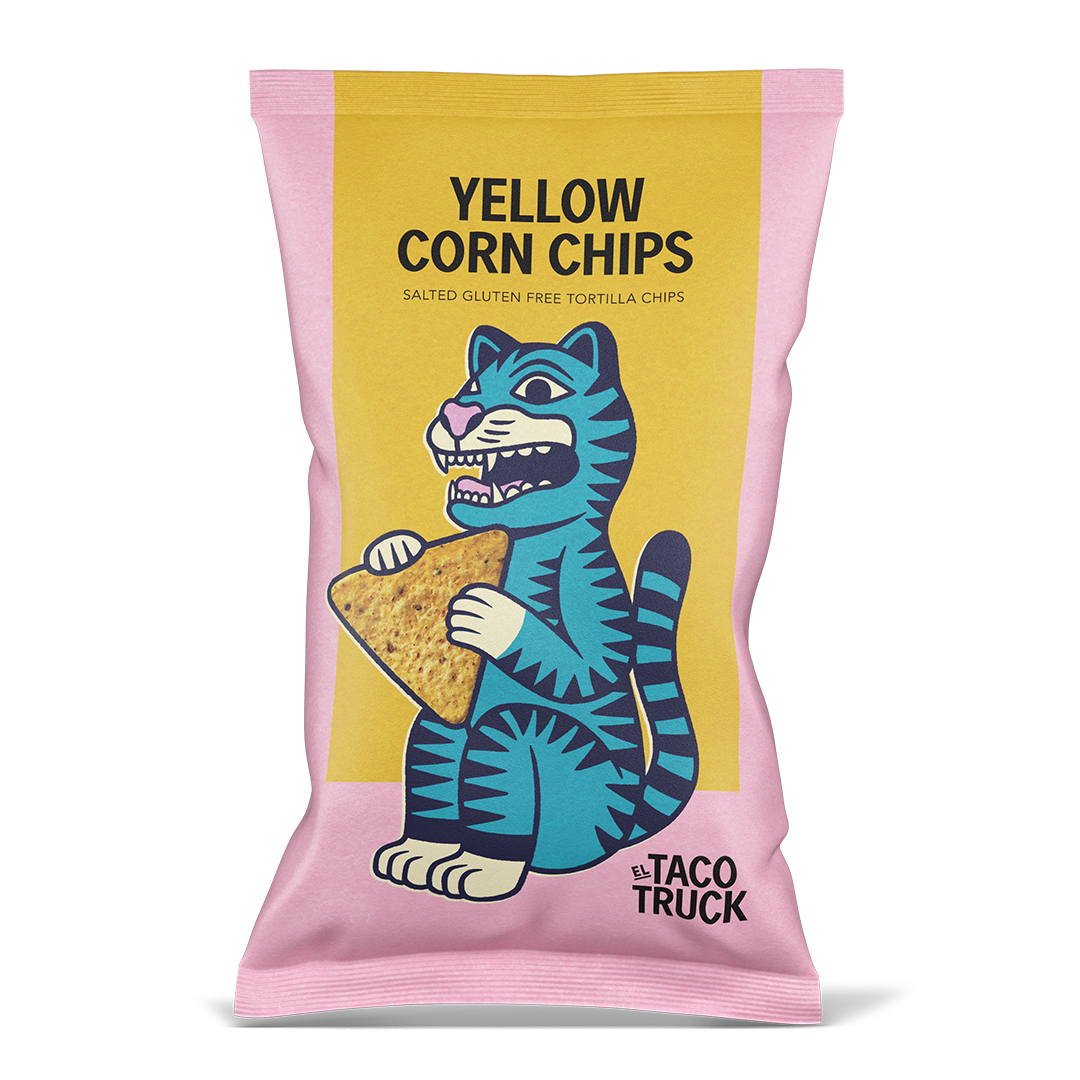 Produktbild av El Taco Trucks glutenfria Salted Yellow Corn Chips.