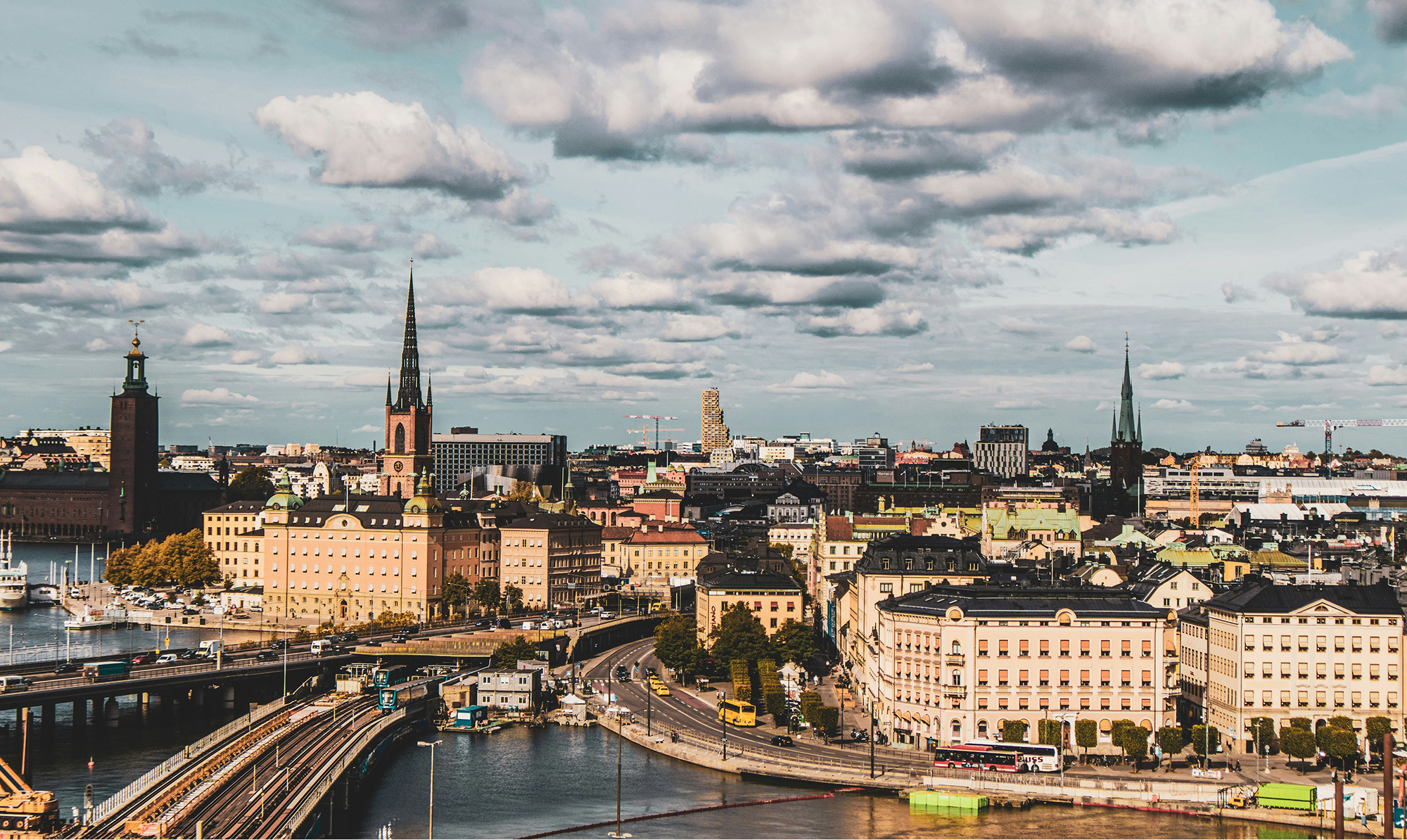 Vy över Stockholm – Brandsäkras huvudkontor i Danderyd