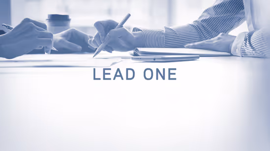 Lead One banner 