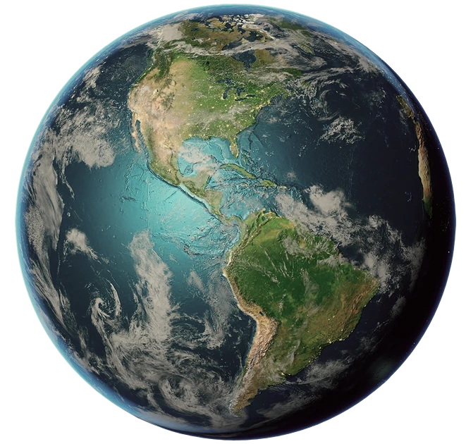 3d rendering planet earth