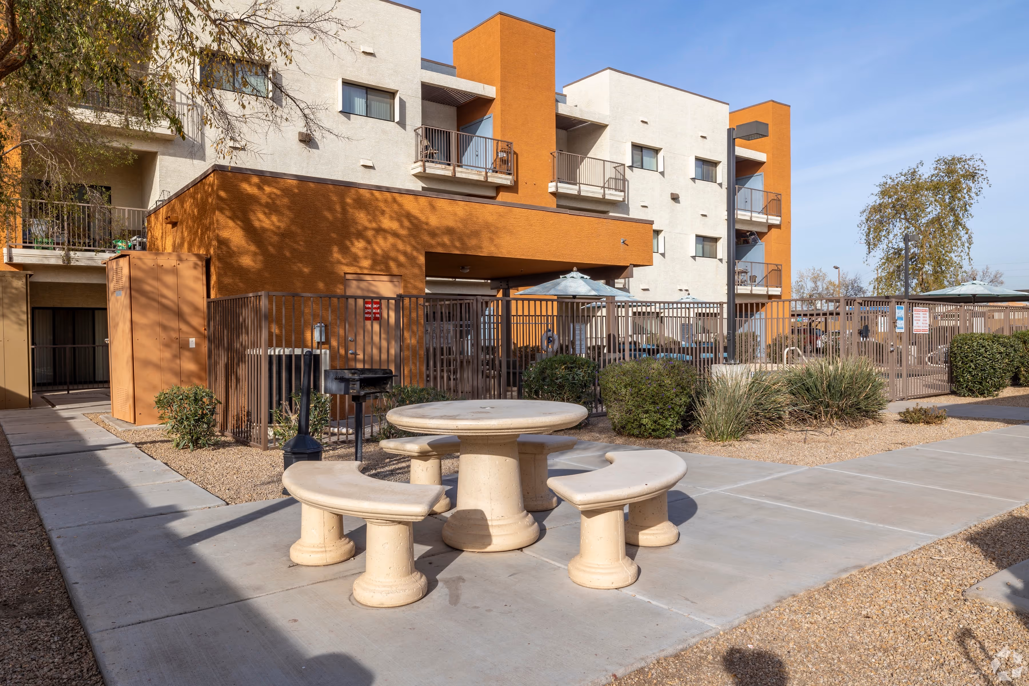 Outdoor seating area