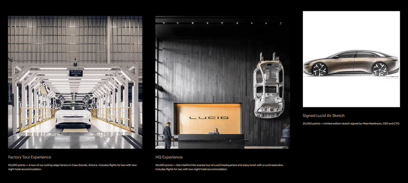 Lucid’s great referral program with points exchangeable for luxury rewards