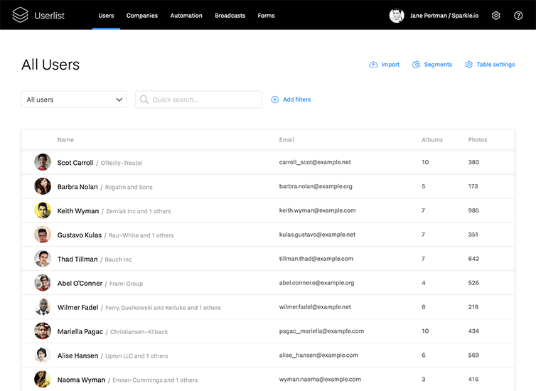 saas experience user engagement emails