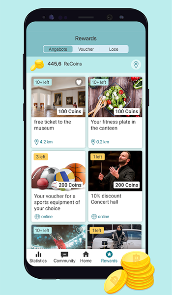 reward system gamification mobile app mobility
