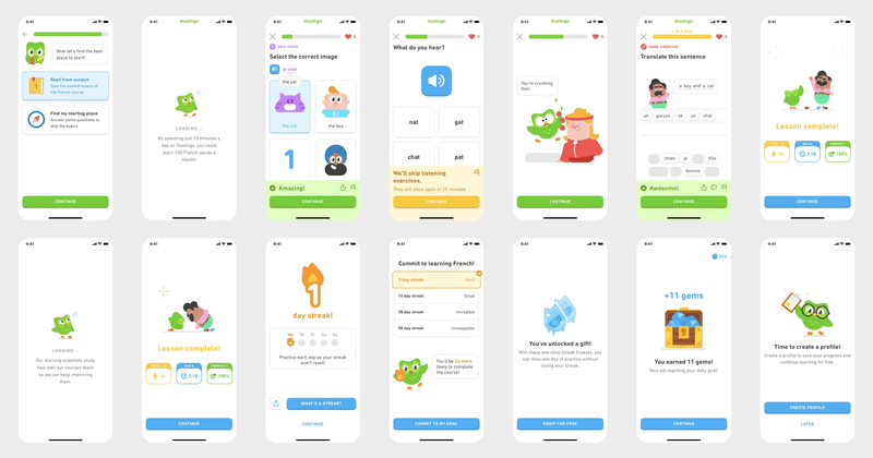 duolingo edtech onboarding process uxdesign