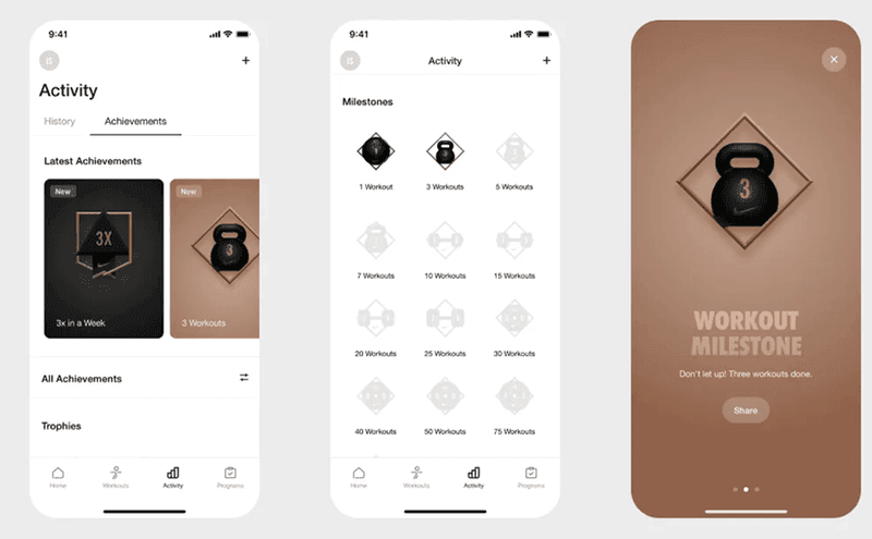 mHealth apps Nike gamified user experience