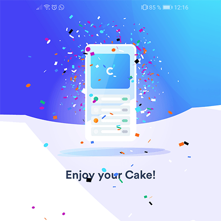 gamification examples fintech cake