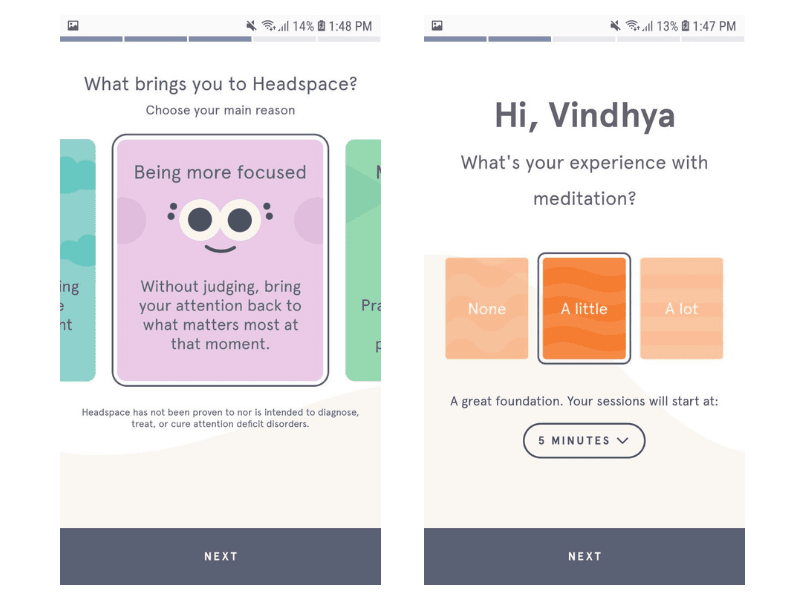 gamification features onboarding headspace
