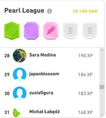 leaderboard gamification features