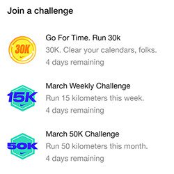 Challenges Nike Run Club